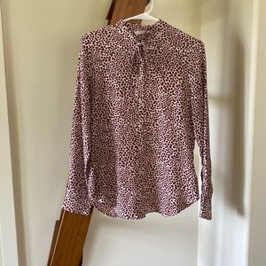 Anine Bing Silk Printed Button-Up